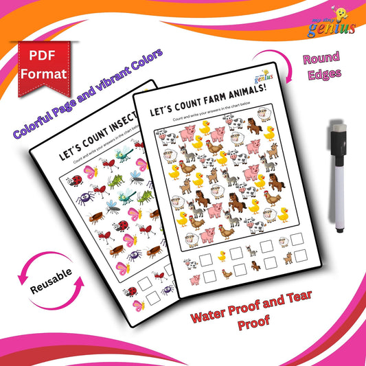 I Spy Activity Sheets β Printable PDF Pack for Ages 3 to 6 | 10 Themed Worksheets