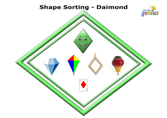 Shapes Sorting Activity Sheets Mates –Pack for Ages 2 to 5- 6 Fun & Educational Mates