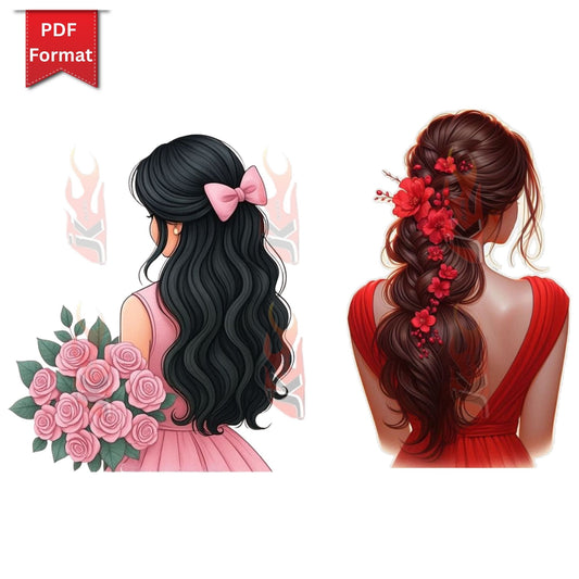 Girl Dress Doll for Bag Decoration Haldi Mehendi Return Favor Printable