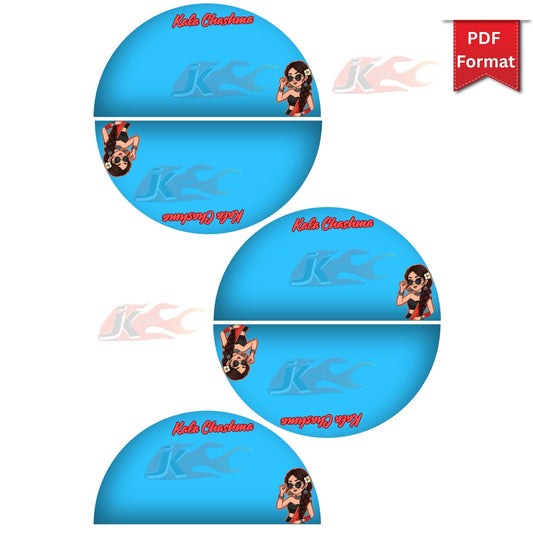 Kala Chashma Sunglasses Return Favor Printable | Haldi Mehendi Wedding Gift