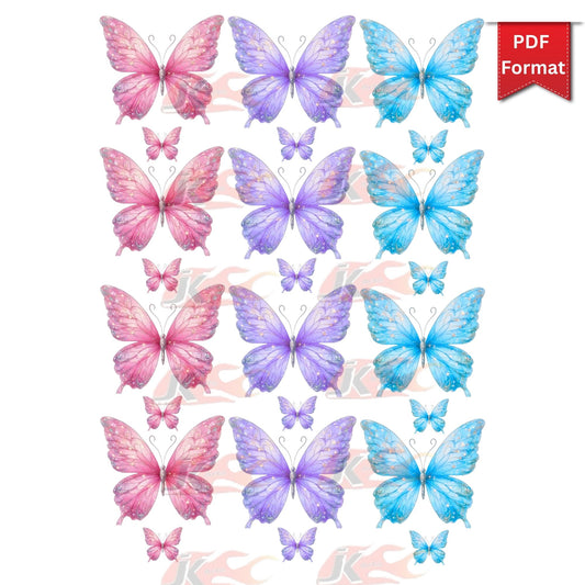 Butterfly Kajal Return Favor Printable | Haldi Mehendi Gift Holder PDF