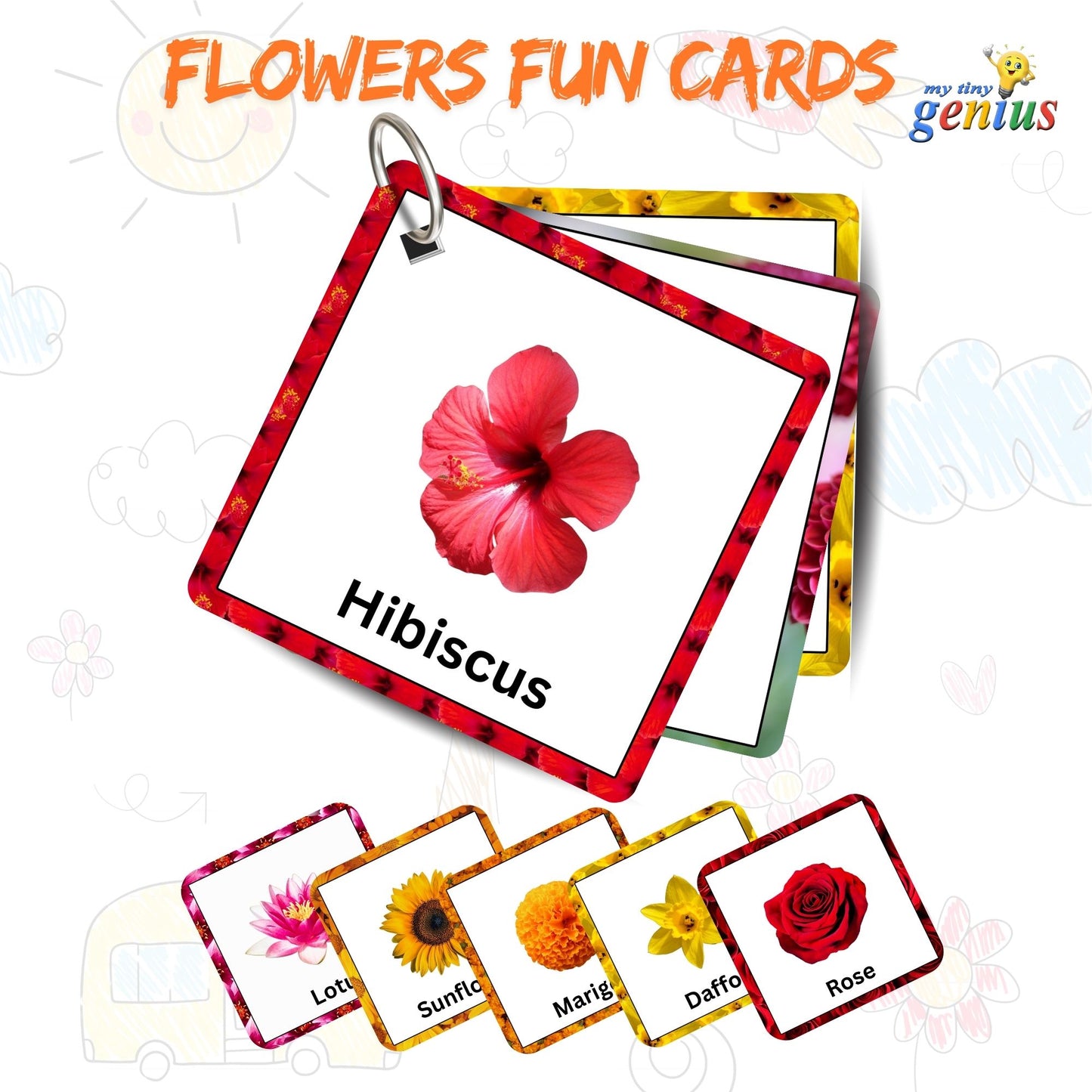 Flowers Fun Card Pack: Educational Fun for Ages 2 to 4