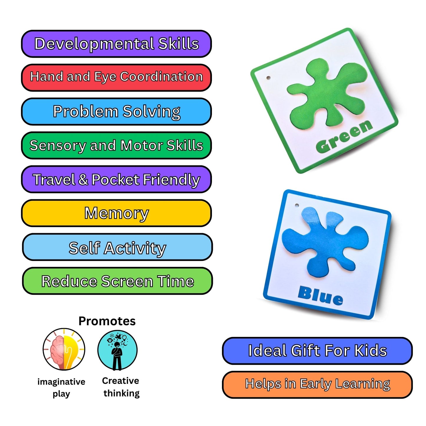 Color Splash Card Pack: Educational Fun for Ages 2 to 4