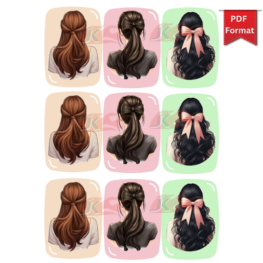 Butterfly Hair Clip Return Favor Printable