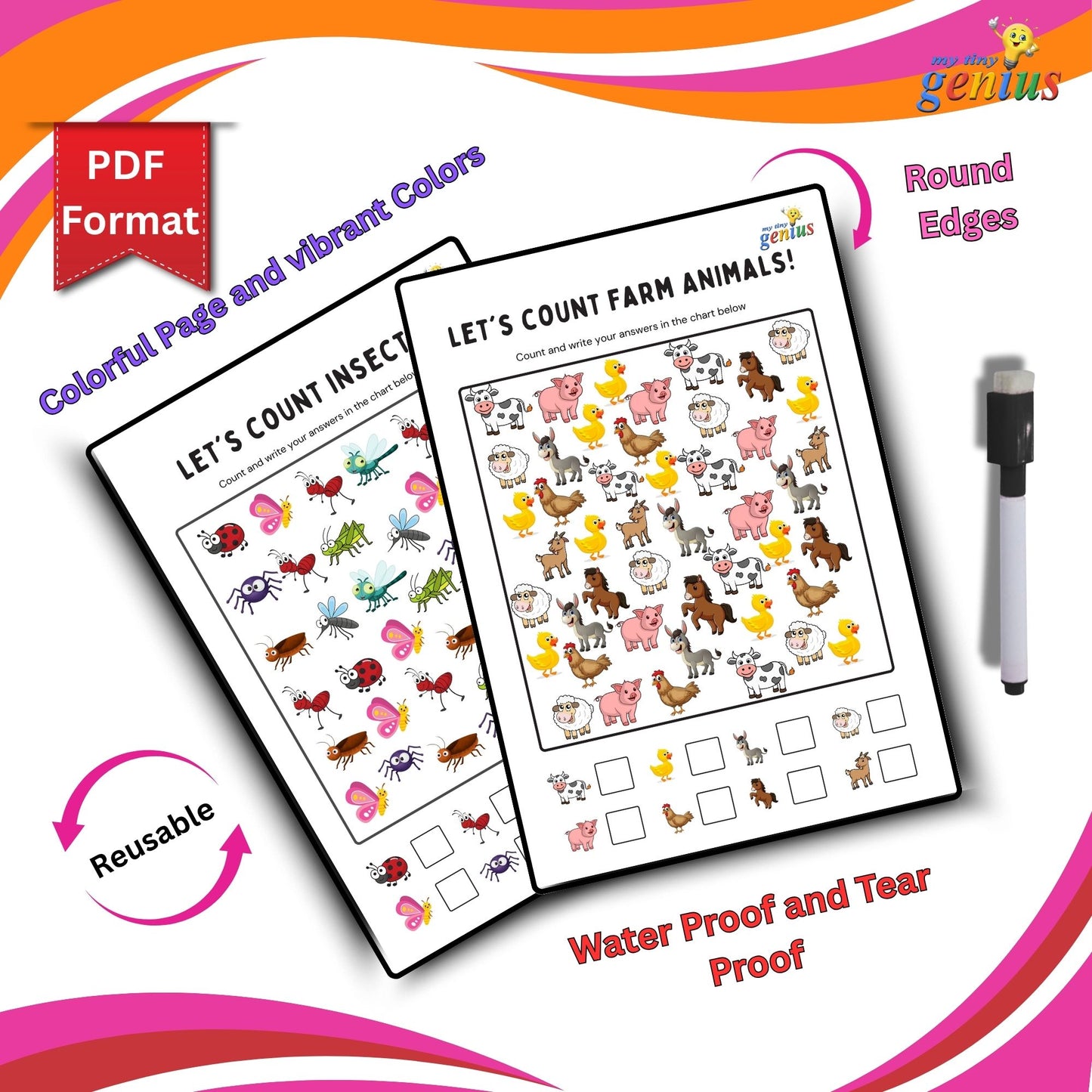 I Spy Activity Sheets – Printable PDF Pack for Ages 3 to 6 | 10 Themed Worksheets