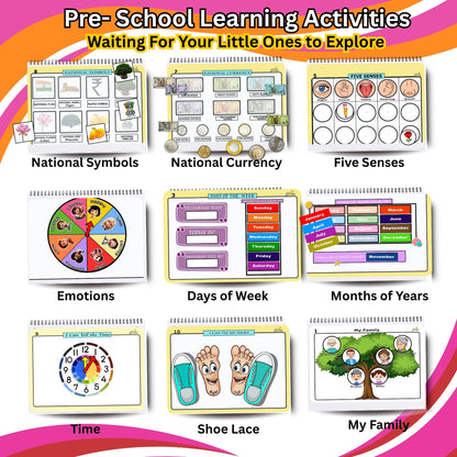 Essential Skills Activity Binder – Velcro-Based Learning for Kids (Ages 4–7)