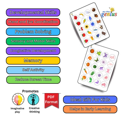Color Sorting Activity Sheets – Printable PDF Pack for Ages 2 to 5 | 9 Fun & Educational Worksheets