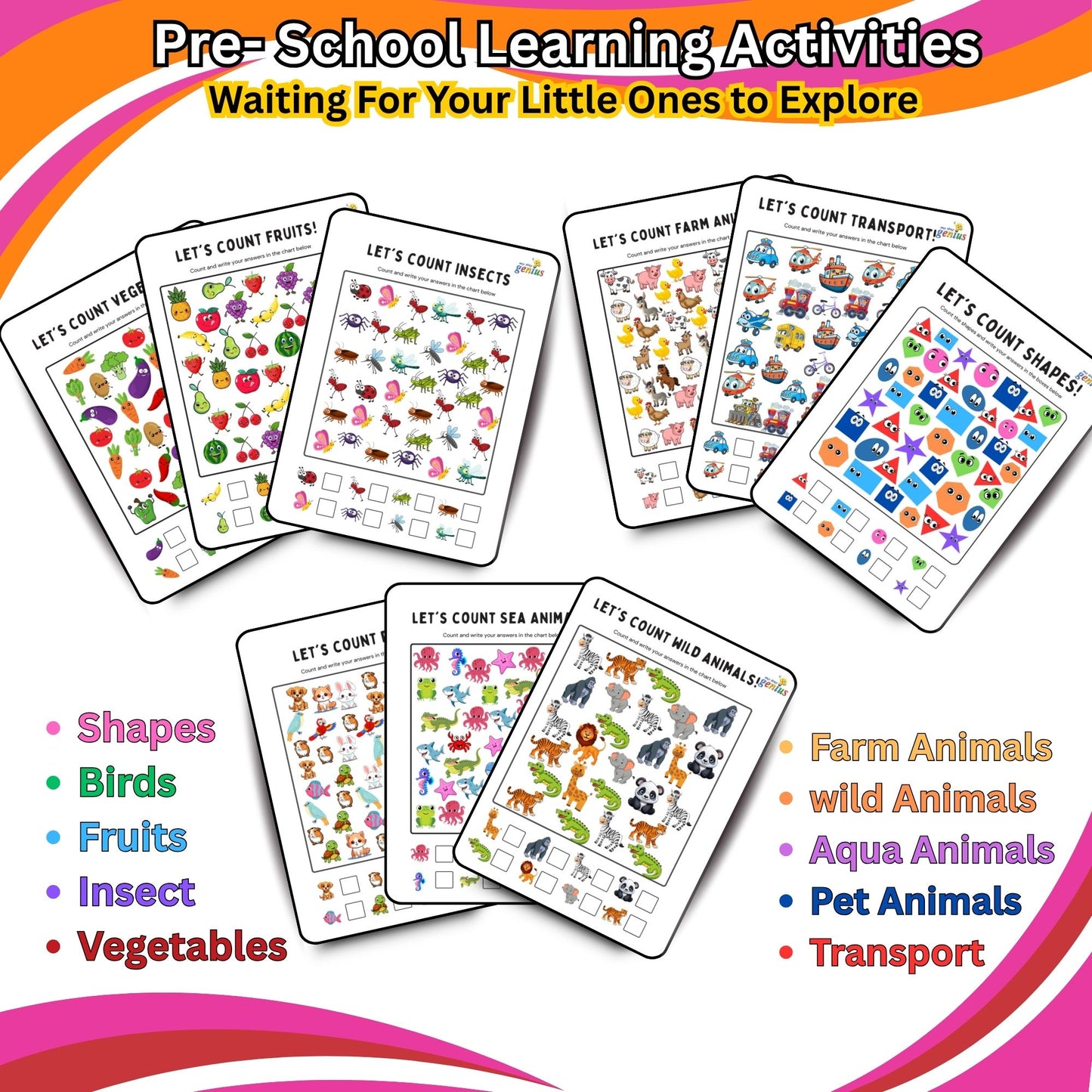 I Spy Laminated Worksheets – Reusable Activity Set for Kids (Ages 3–6)