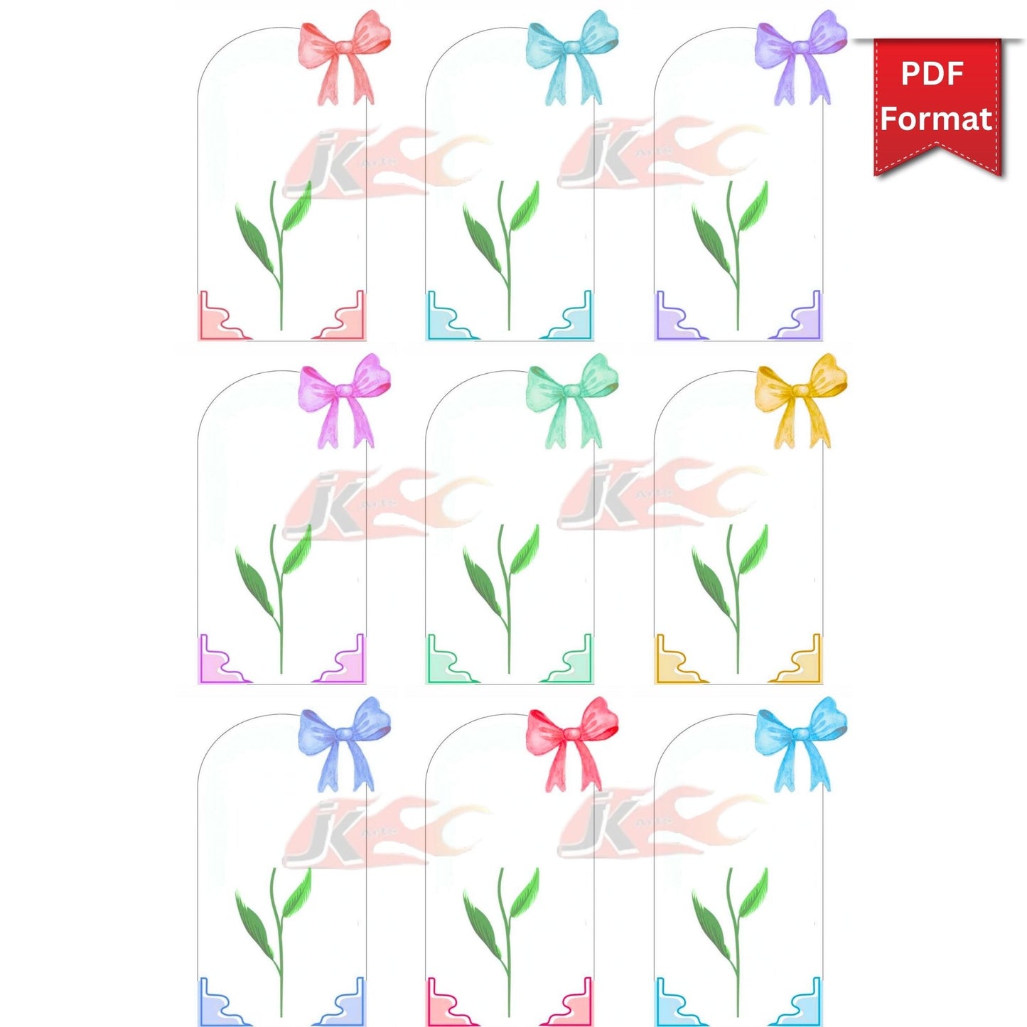 Rose Scrunchie Holder Printable | Haldi Mehendi Wedding Return Favor