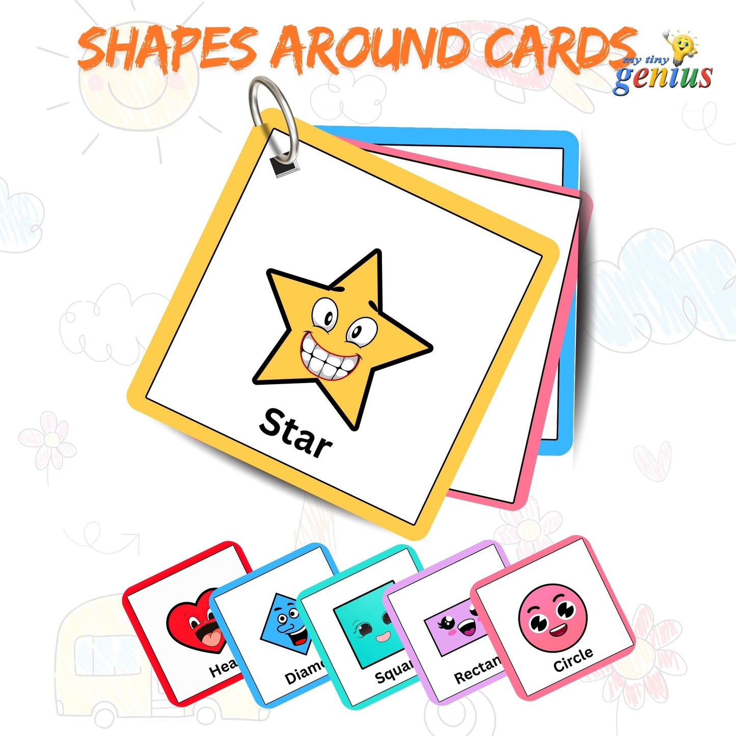 Shapes Around Us Card Pack: Educational Fun for Ages 2 to 4