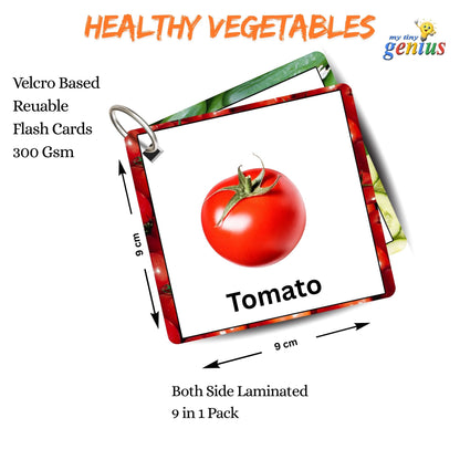 Healthy vegetable power Card Pack: Educational Fun for Ages 2 to 4