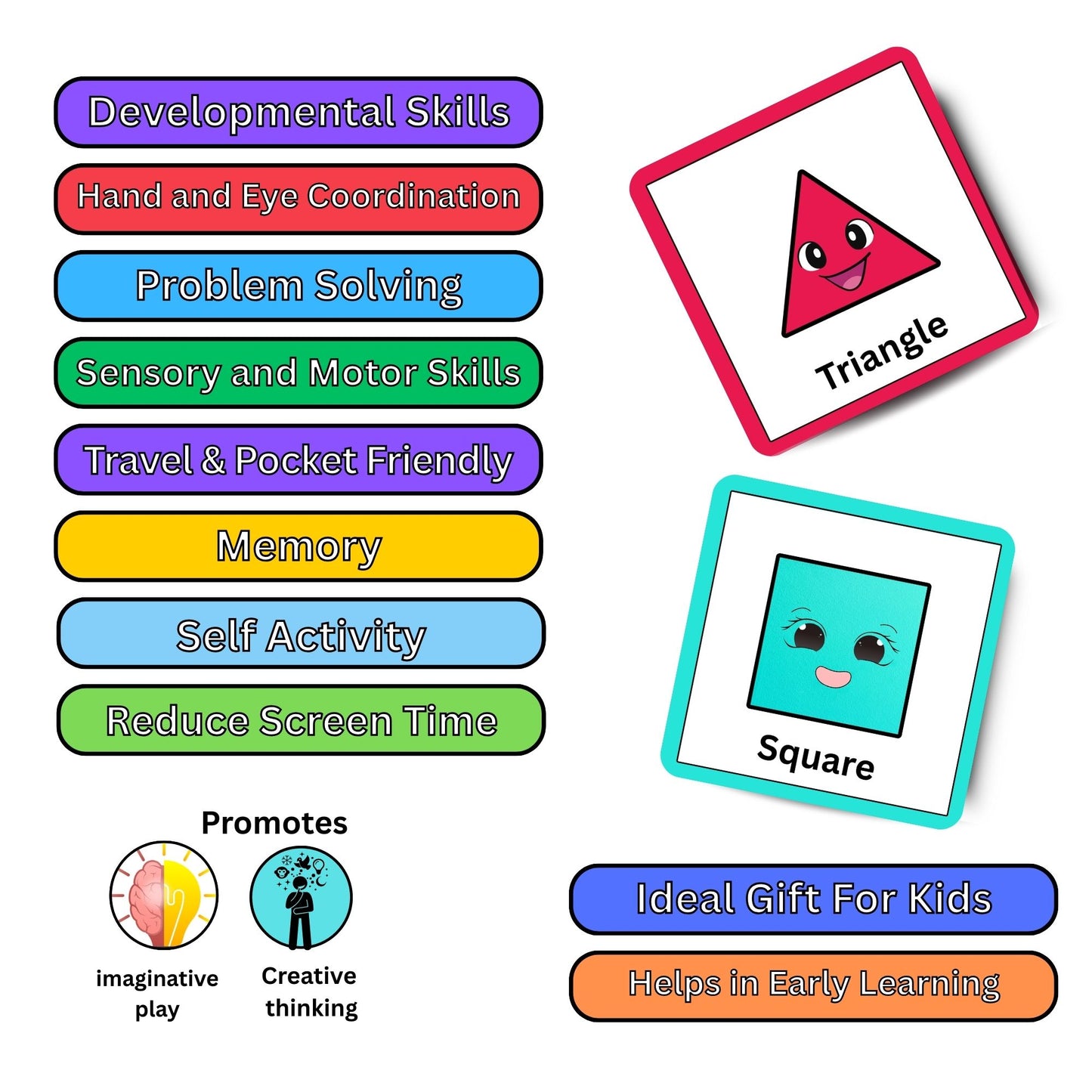 Shapes Around Us Card Pack: Educational Fun for Ages 2 to 4