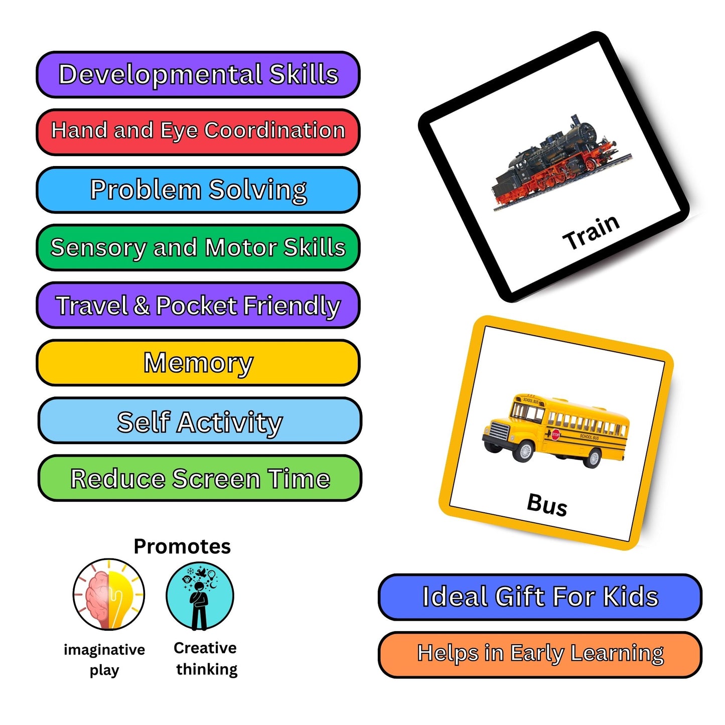 My Little Vehicle World Card Pack: Educational Fun for Ages 2 to 4