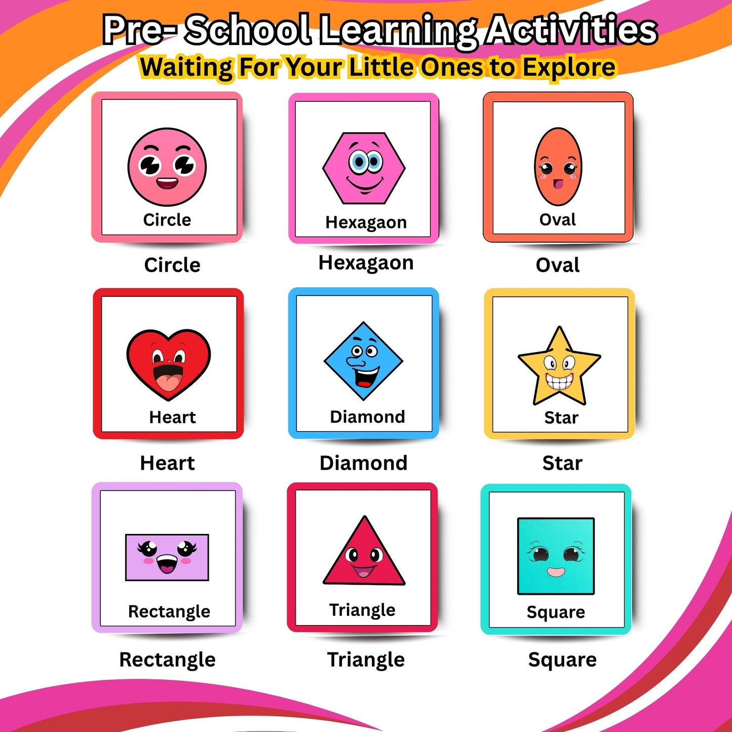 Shapes Around Us Card Pack: Educational Fun for Ages 2 to 4
