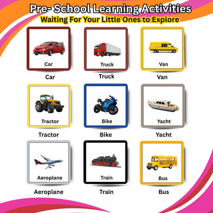 My Little Vehicle World Card Pack: Educational Fun for Ages 2 to 4