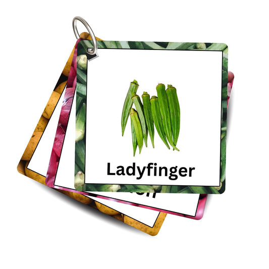 Healthy vegetable power Card Pack: Educational Fun for Ages 2 to 4