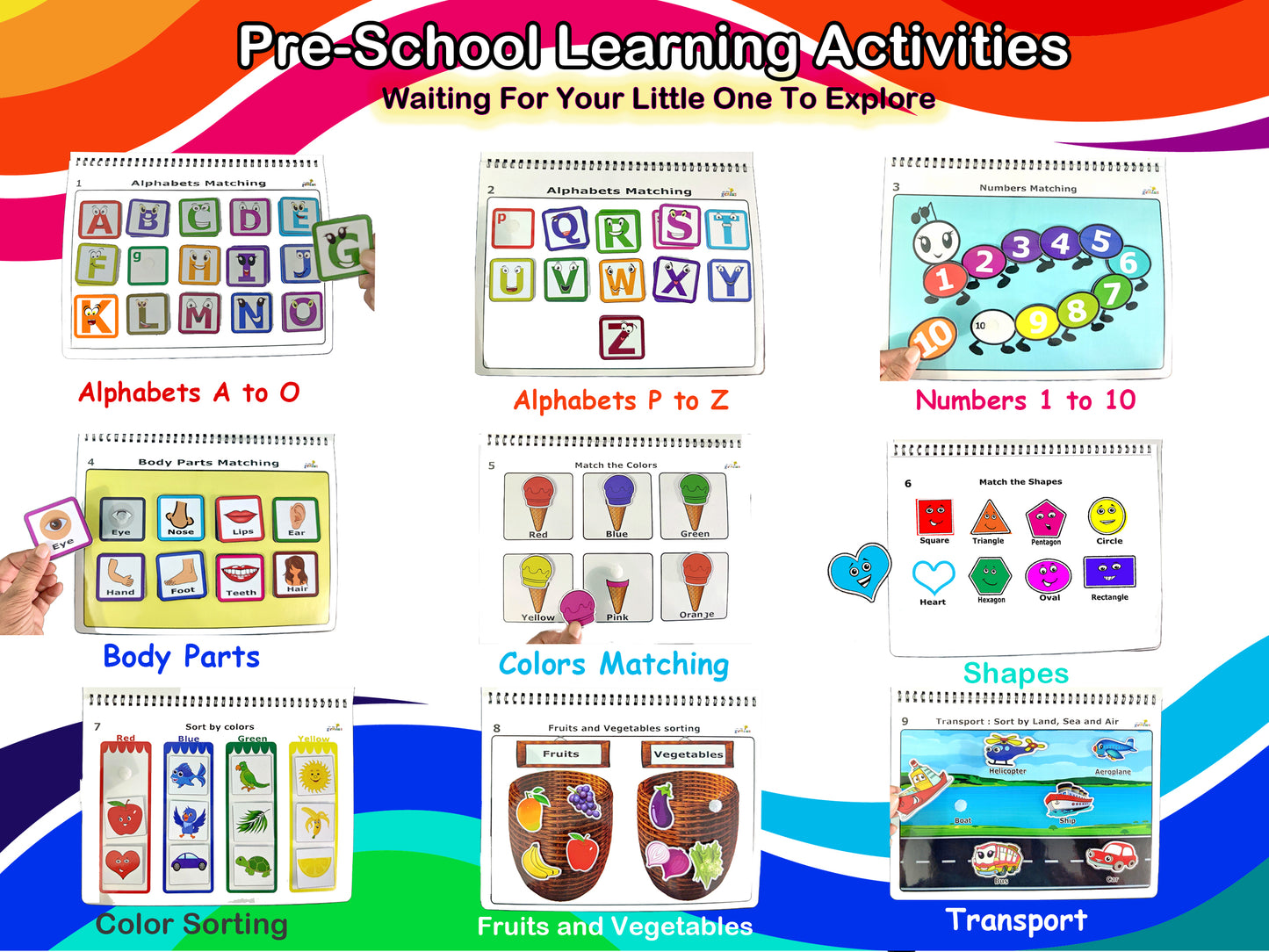 Alphabets, Numbers and Colors Fun Activities for Kids